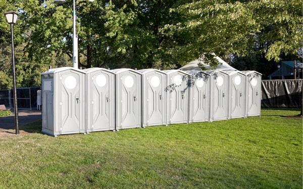 we provide frequent cleaning and maintenance services throughout the duration of your event to ensure that our special event portable restrooms remain clean and sanitary